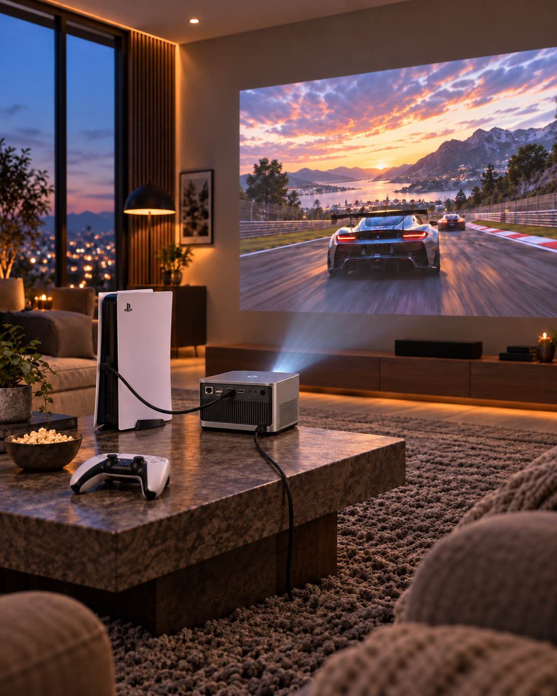 Projektorland Grand Cinema – compatible 4K, Full HD 1080p natif, 580 lumens ANSI, HDMI et USB