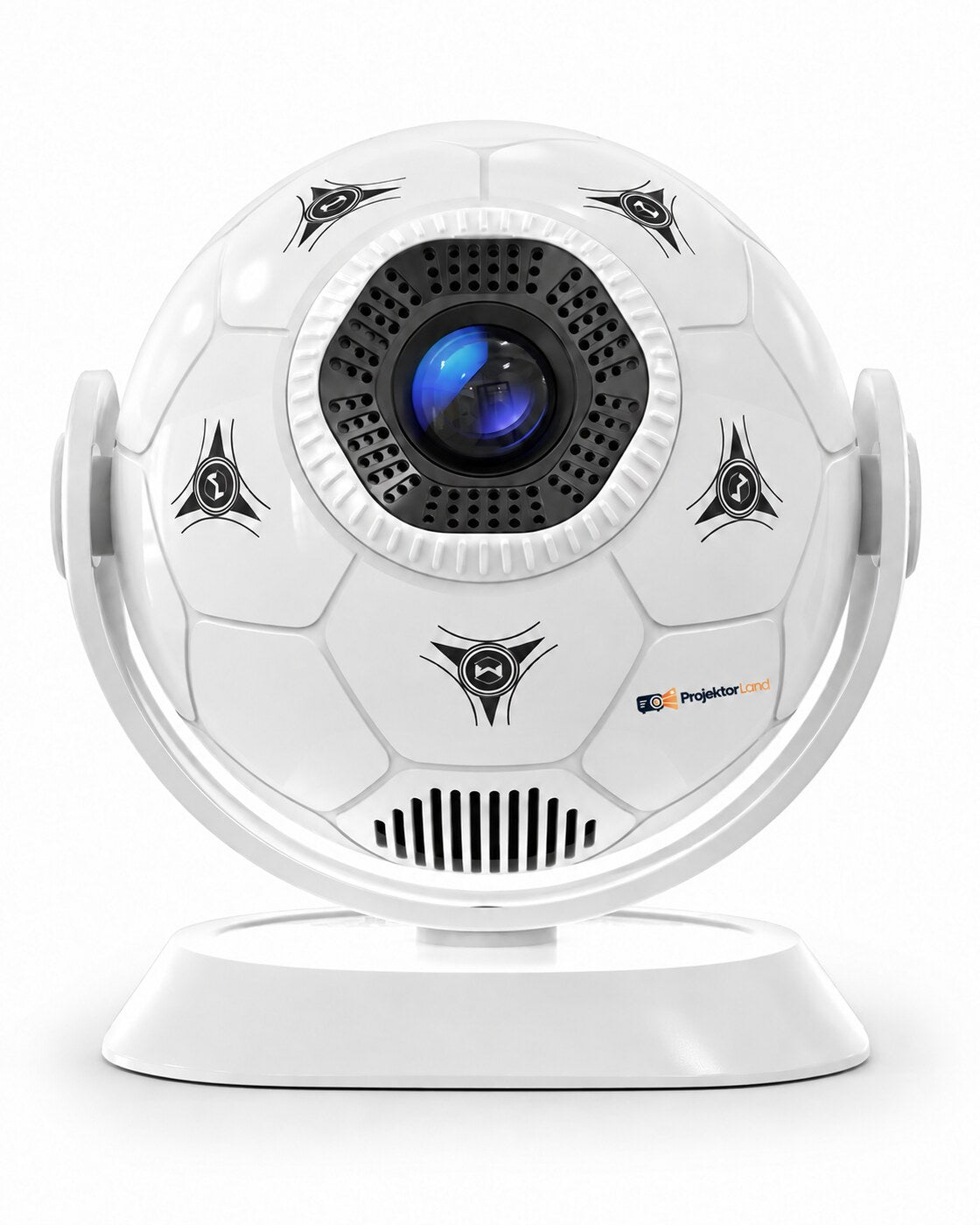 Mini-projecteur Projektorland Orbit – 300 lumens ANSI, Android 14, Wi-Fi, Bluetooth 5.4 et image de 35 à 135 pouces